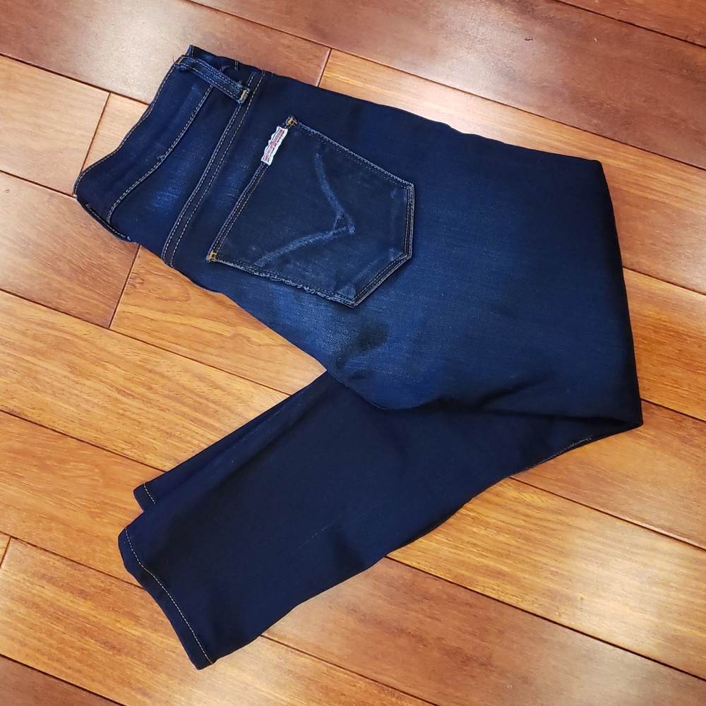 Hudson Size 24 Nico Mid-Rise Super Skinny Ankle Jean.  Denim Blue Jeans